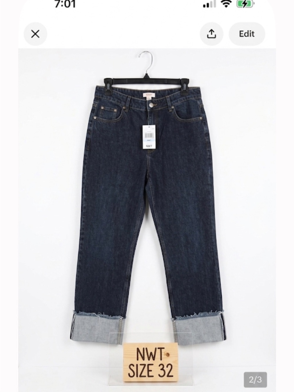 Aligne nwt 32 cuff jeans great summer pants